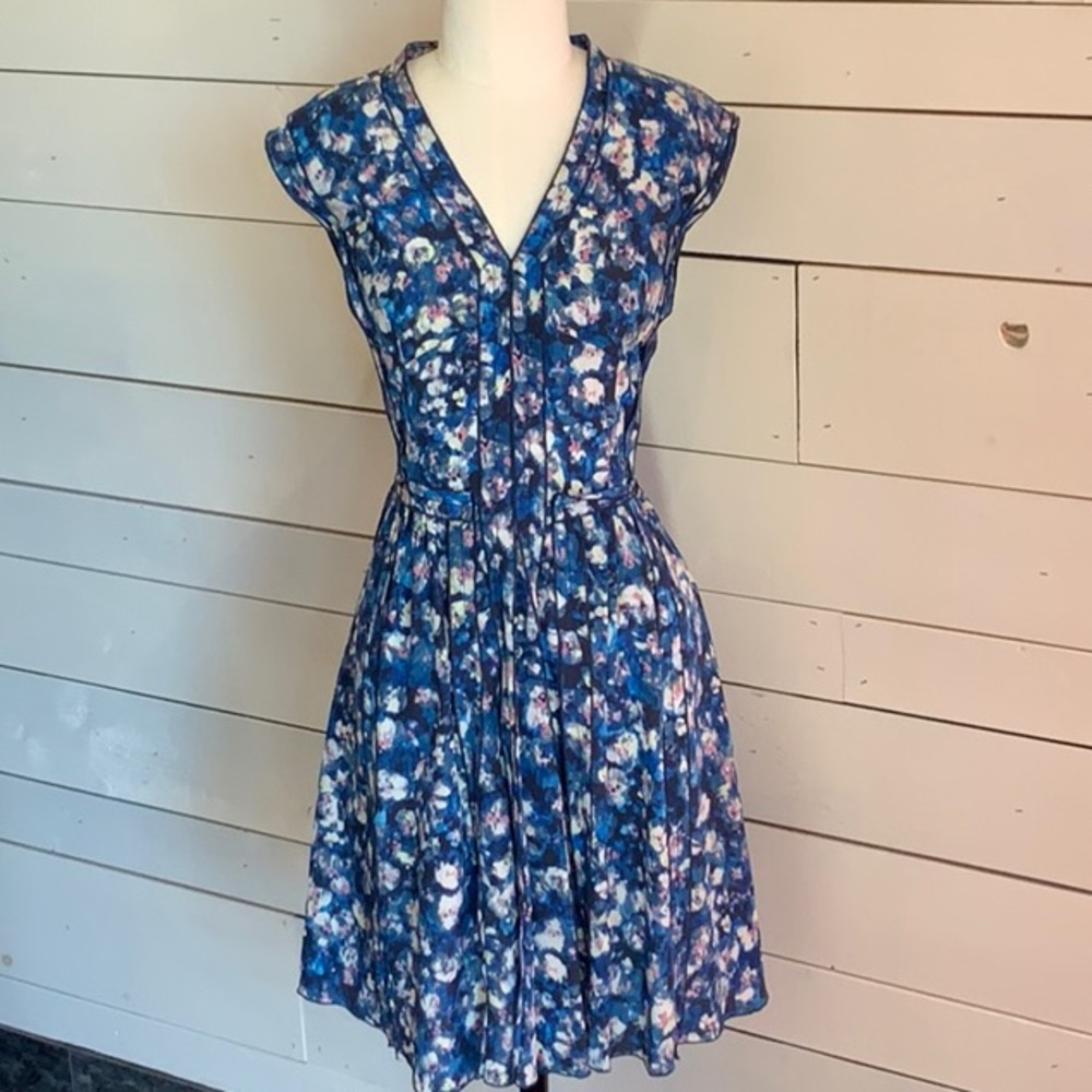 Rebecca Taylor silk watercolour floral dress